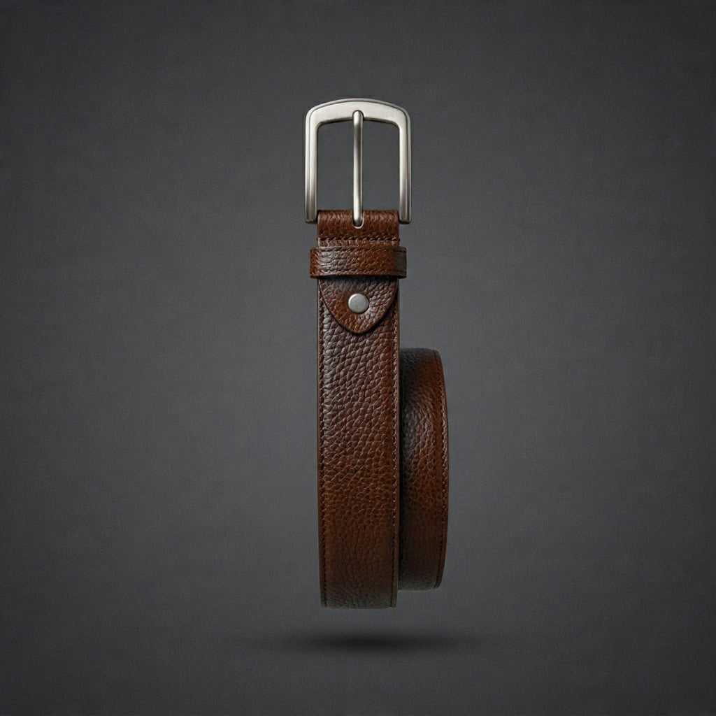 Executive Leather Belt – Smart Casual Adjustable Belt | Dark Brown