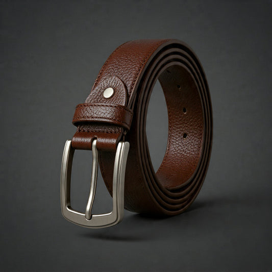 Executive Leather Belt – Smart Casual Adjustable Belt | Dark Brown