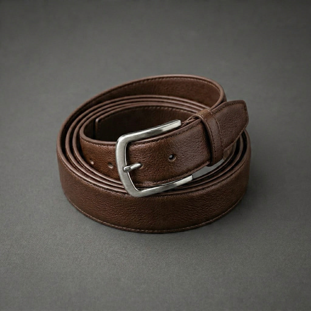 Executive Leather Belt – Smart Casual Adjustable Belt | Dark Brown