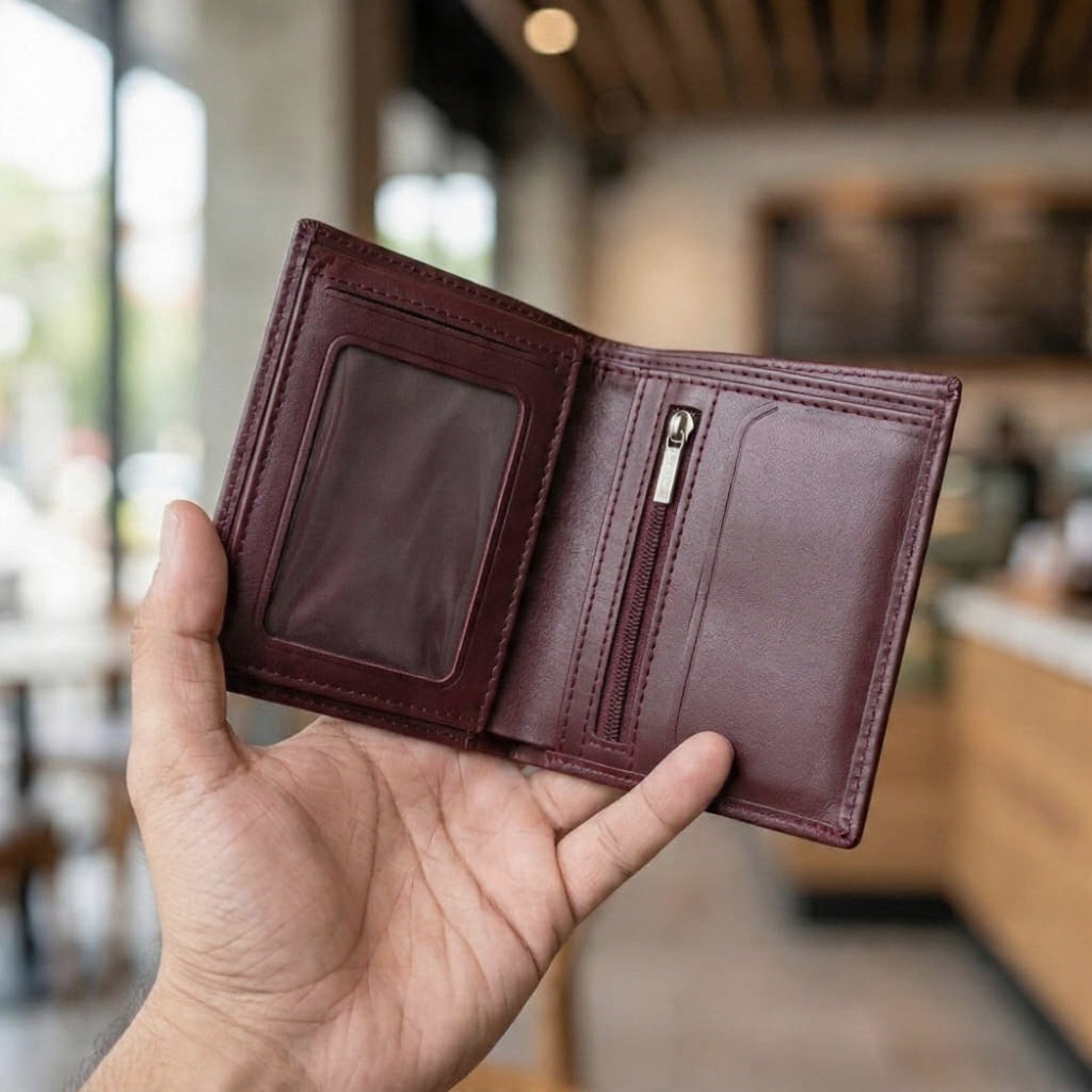 Premium Crazy Horse Leather Wallet for Men
