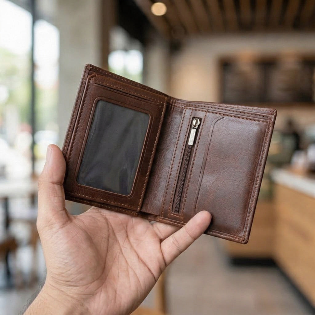 Premium Crazy Horse Leather Wallet for Men