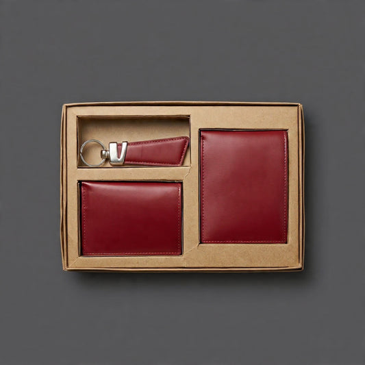 Premium Wallet Collection Gift Box – Dual Wallet & Keychain Set