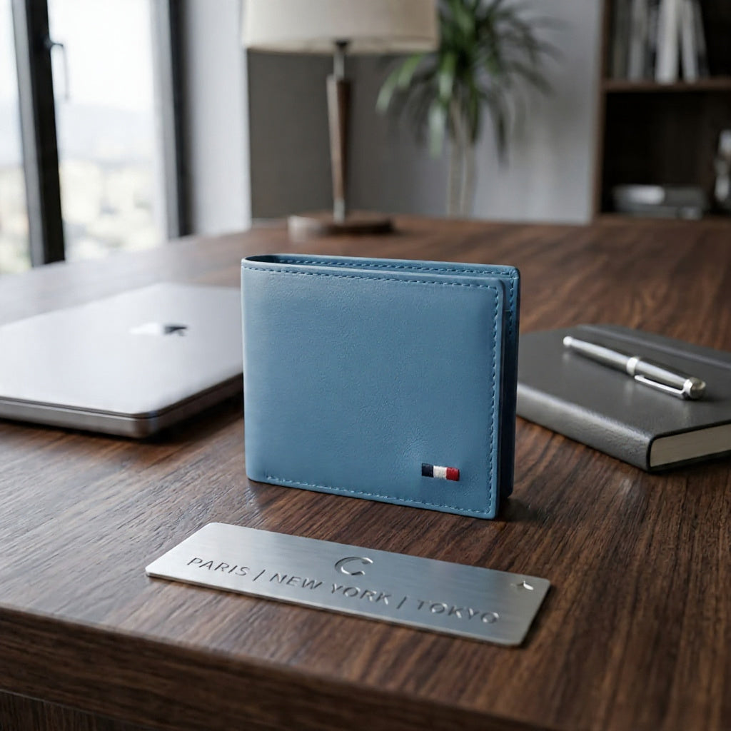Premium Bifold Leather Wallet – Multi-Card Everyday Carry Wallet with Coin Pocket