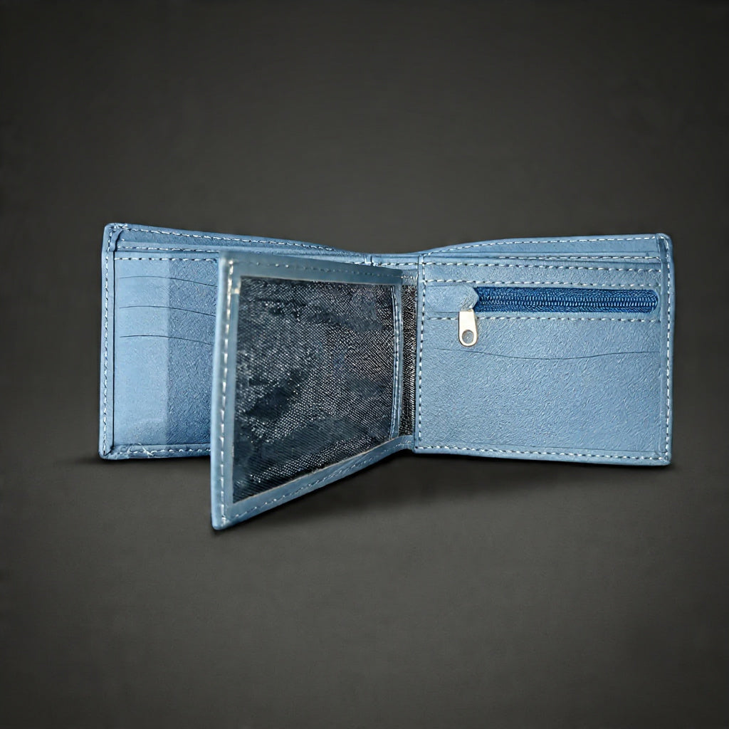 Premium Bifold Leather Wallet – Multi-Card Everyday Carry Wallet with Coin Pocket