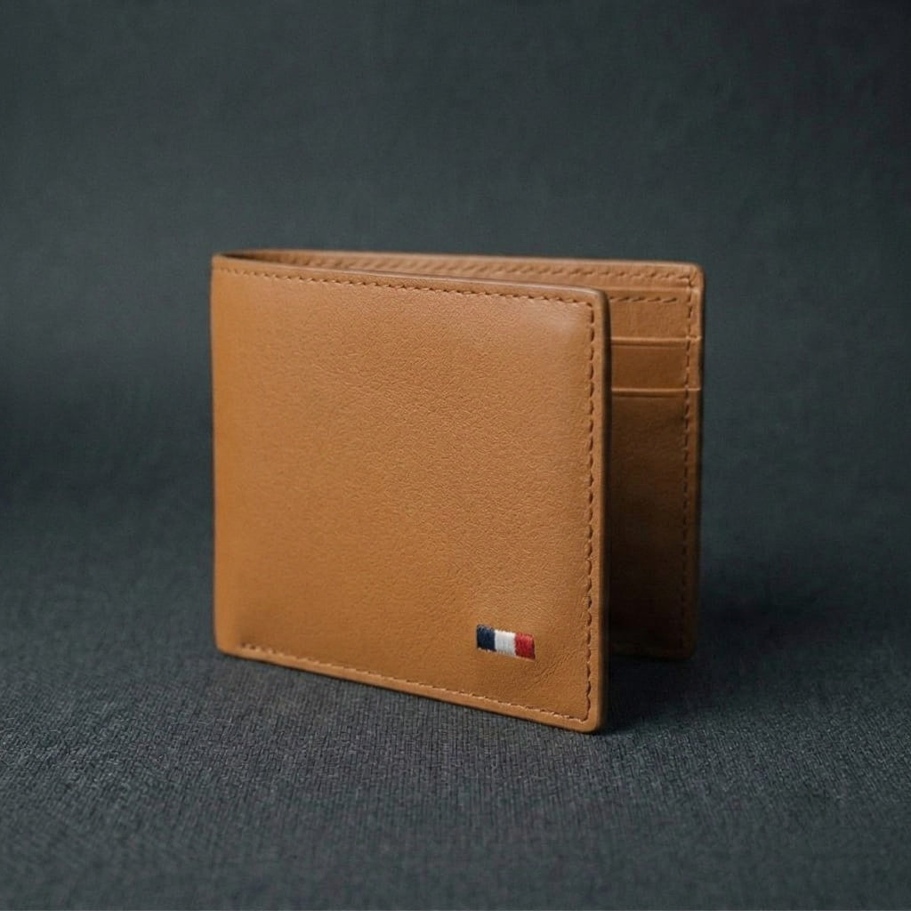 Premium Bifold Leather Wallet – Multi-Card Everyday Carry Wallet with Coin Pocket