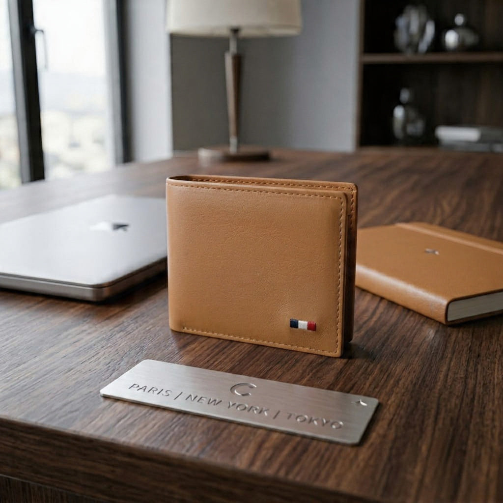 Premium Bifold Leather Wallet – Multi-Card Everyday Carry Wallet with Coin Pocket