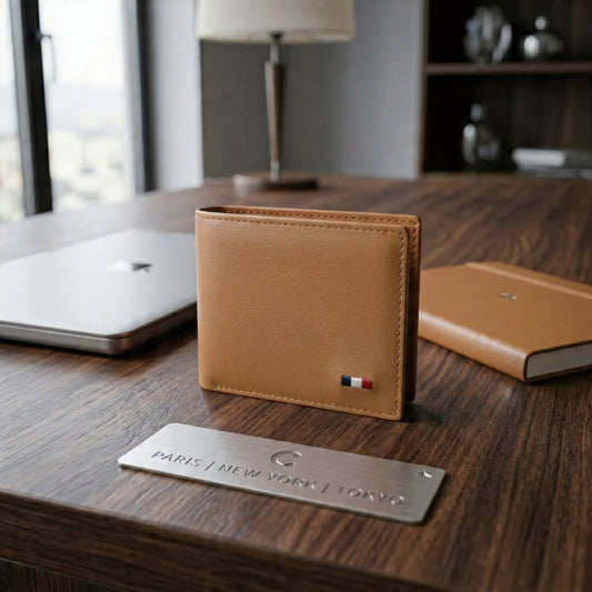 Premium Bifold Leather Wallet – Multi-Card Everyday Carry Wallet with Coin Pocket